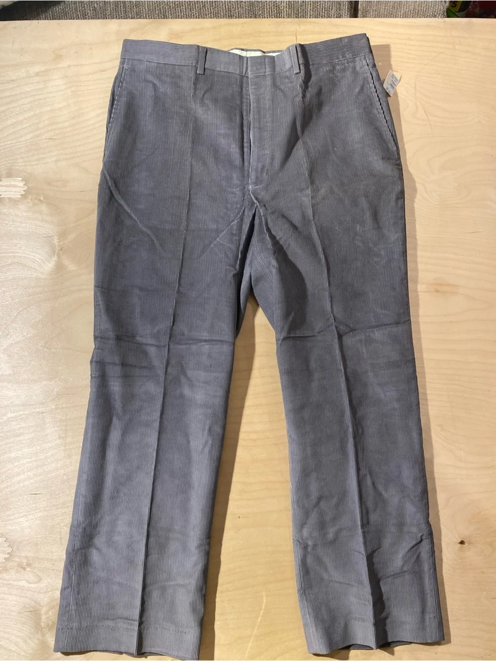 Haggar Men's Gray Corduroy Dress Pants 38 x 30 (SX)